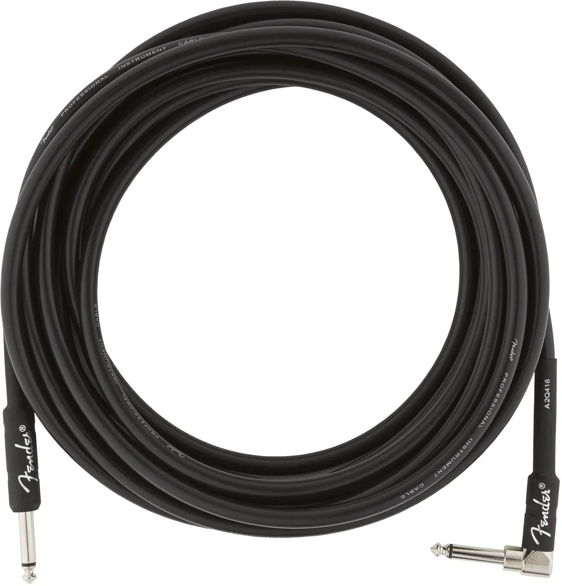 Fender Pro 18.6 Straight/Angled Instrument Cable Black