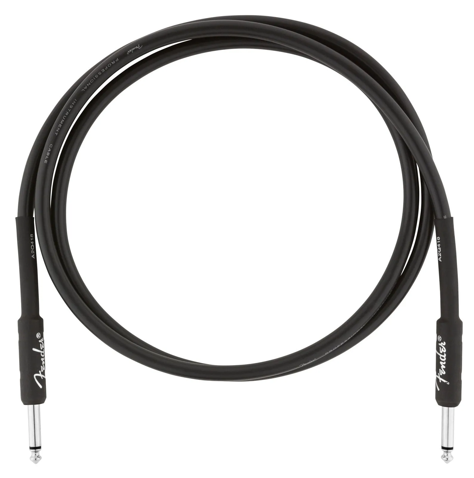 Fender Pro 5' Instrument Cable Straight/Straight Black