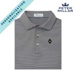 FIJI Personalized Peter Millar Jubilee Stripe Stretch Jersey Polo with Symbol