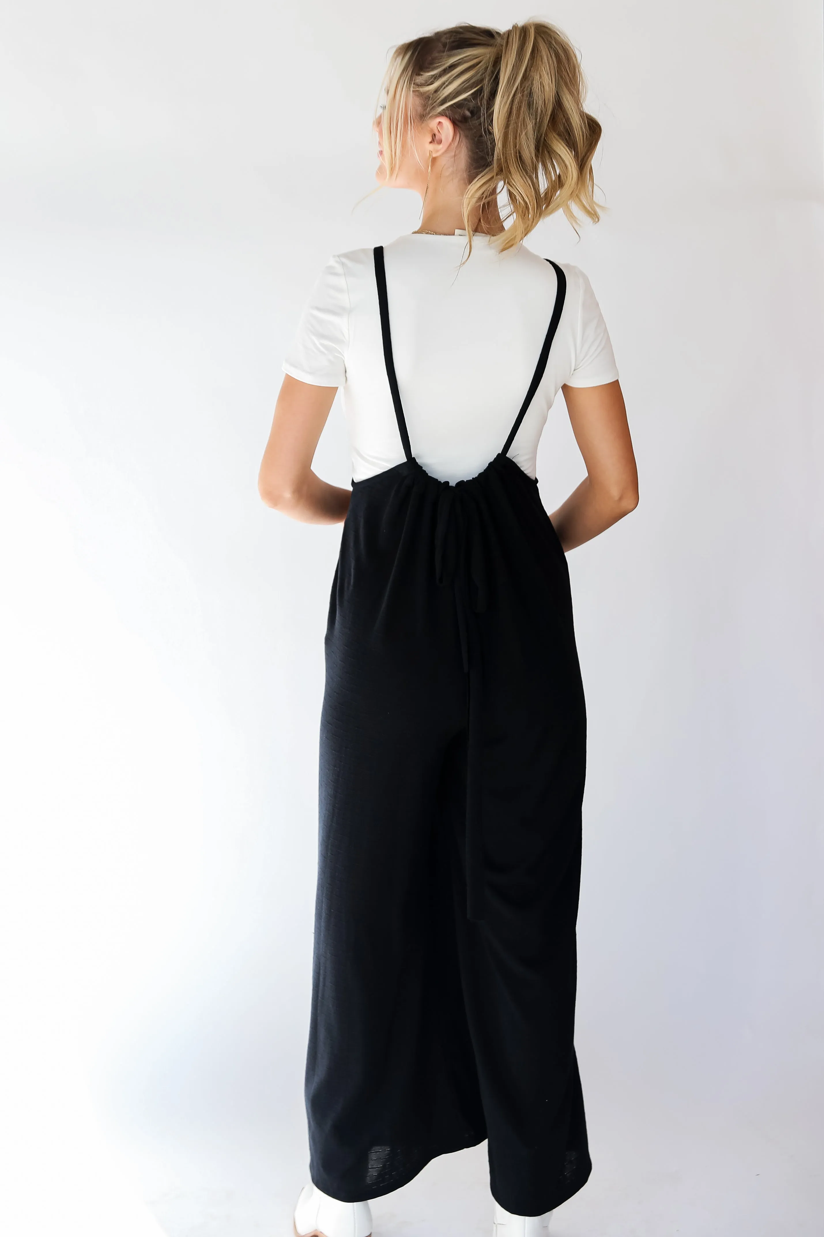 FINAL SALE - Rare Personality Suspender Jumpsuit