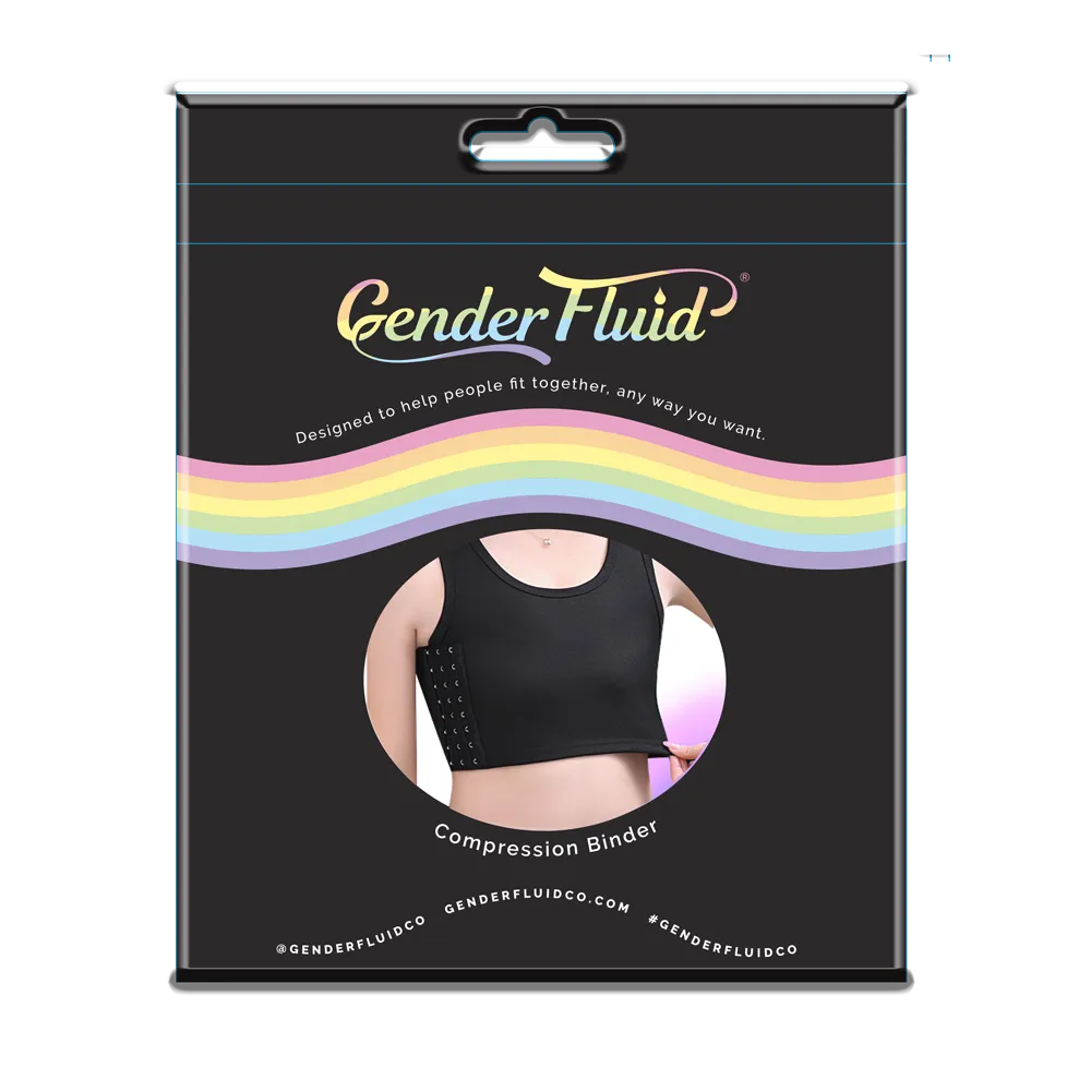 Gender Fluid Chest Binder Black - Medium