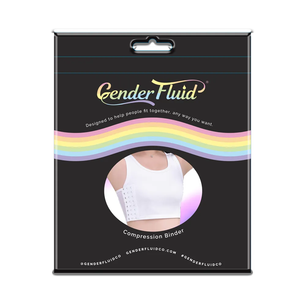 Gender Fluid Chest Binder White- 3XLarge