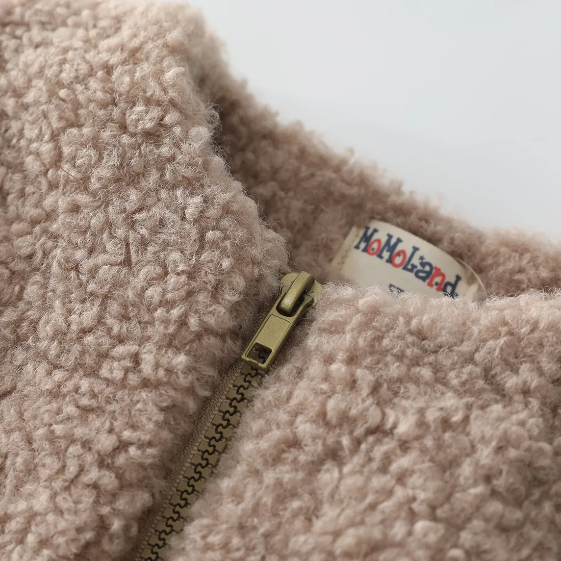 Girl Fleece/Sherpa Full-zip Lightweight Jacket