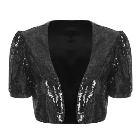 Glitzi- the 1930s Inspired Sequined Bolero Jacket