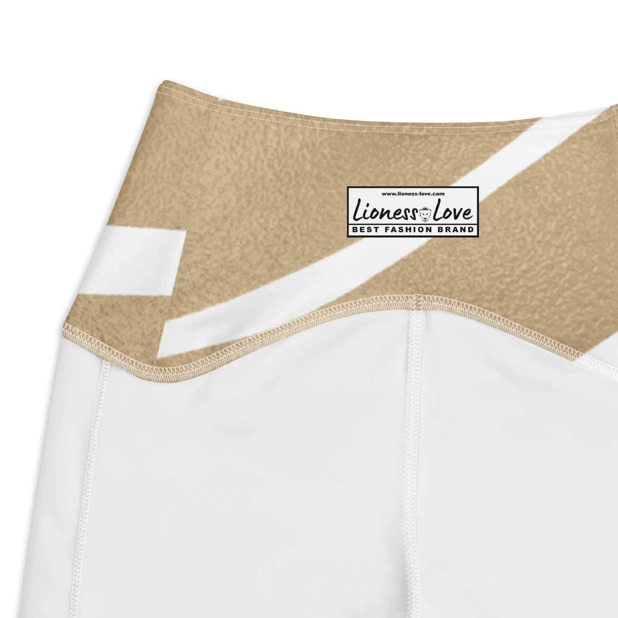 Gold Stripe Leggings with Pockets, lioness-love