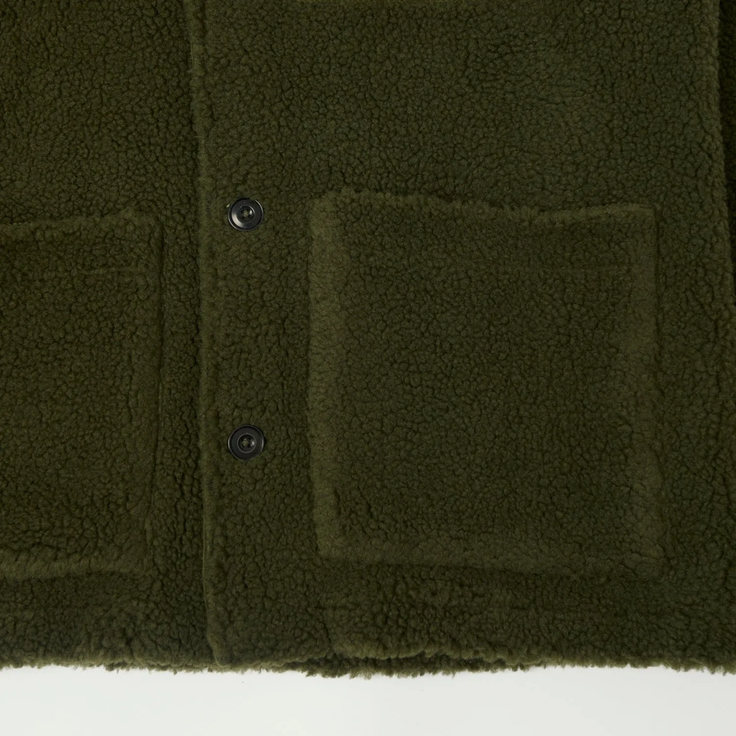 Hartford 'Sherpa' Utility Fleece Jacket - Army