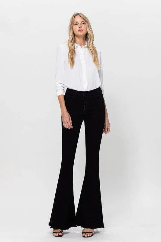 High Rise Stretch Super Flare Jeans