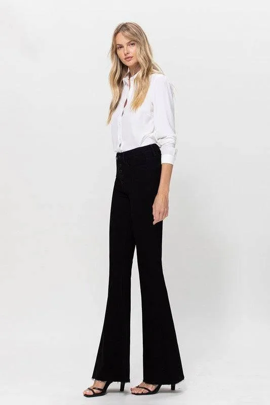 High Rise Stretch Super Flare Jeans