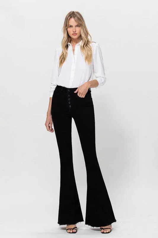 High Rise Stretch Super Flare Jeans