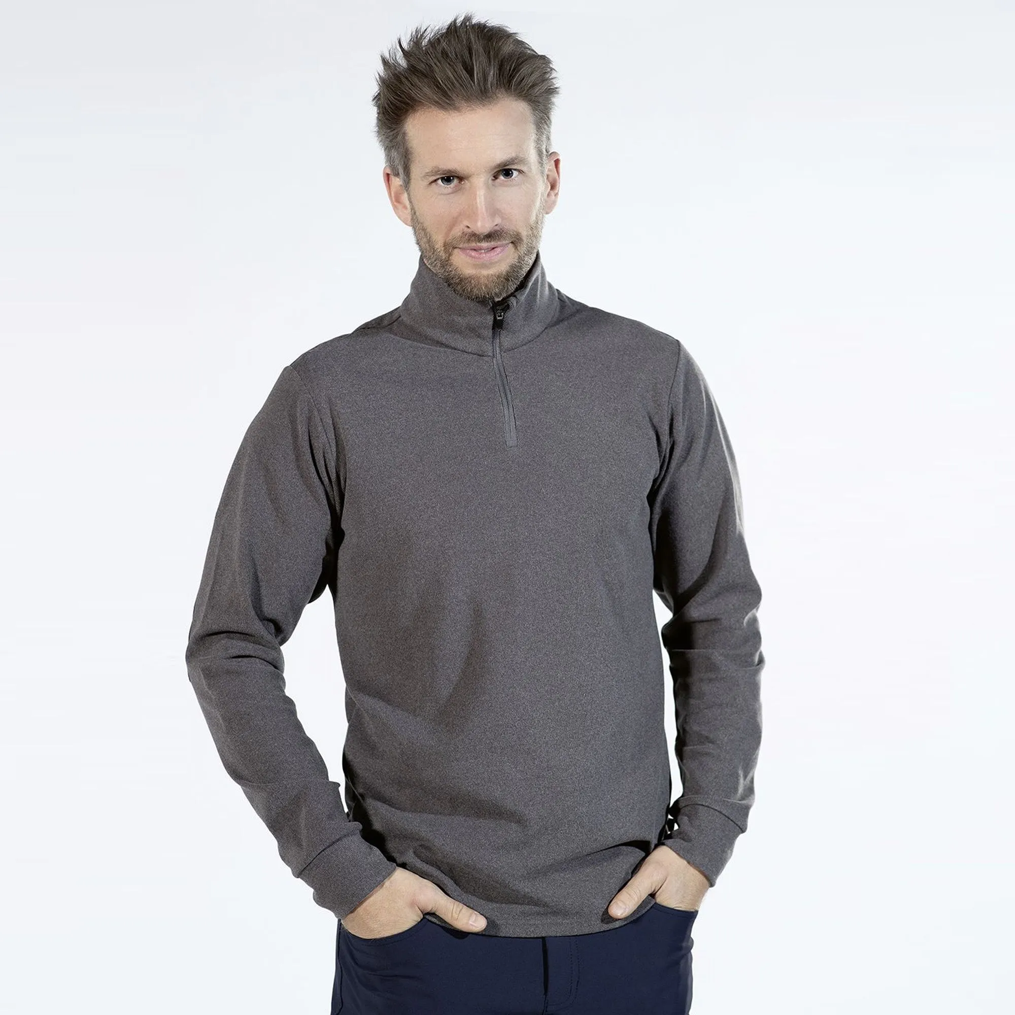 Hkm Mens Functional Base Layer - Anthracite Melange