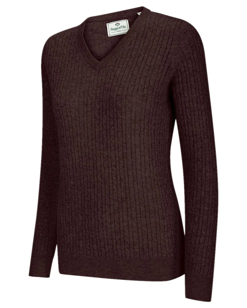 Hoggs of Fife Lauder Ladies Cable Pullover