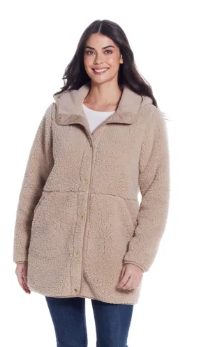 HOODED SHERPA FLEECE