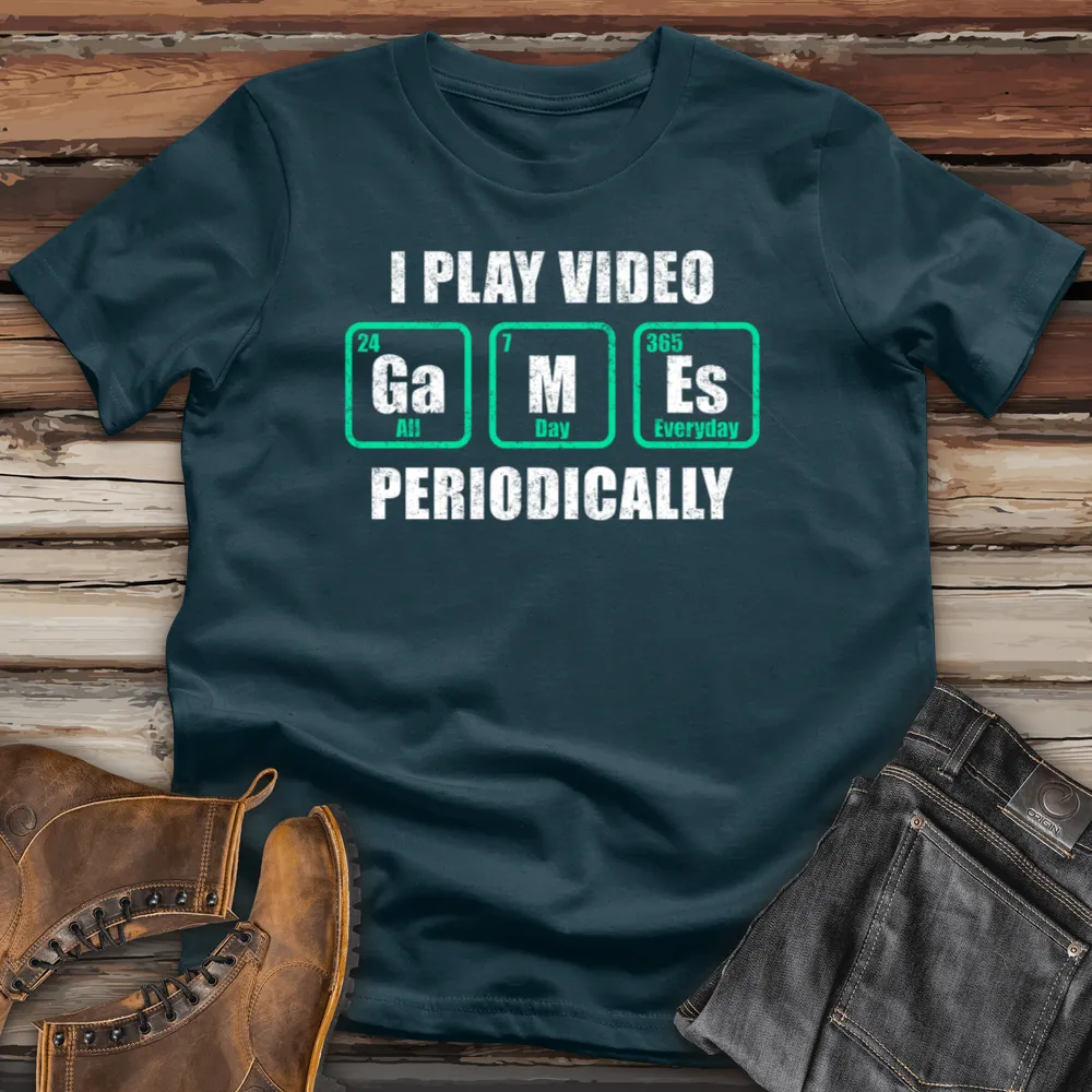 I Play Video Games Periodically Cotton Tee