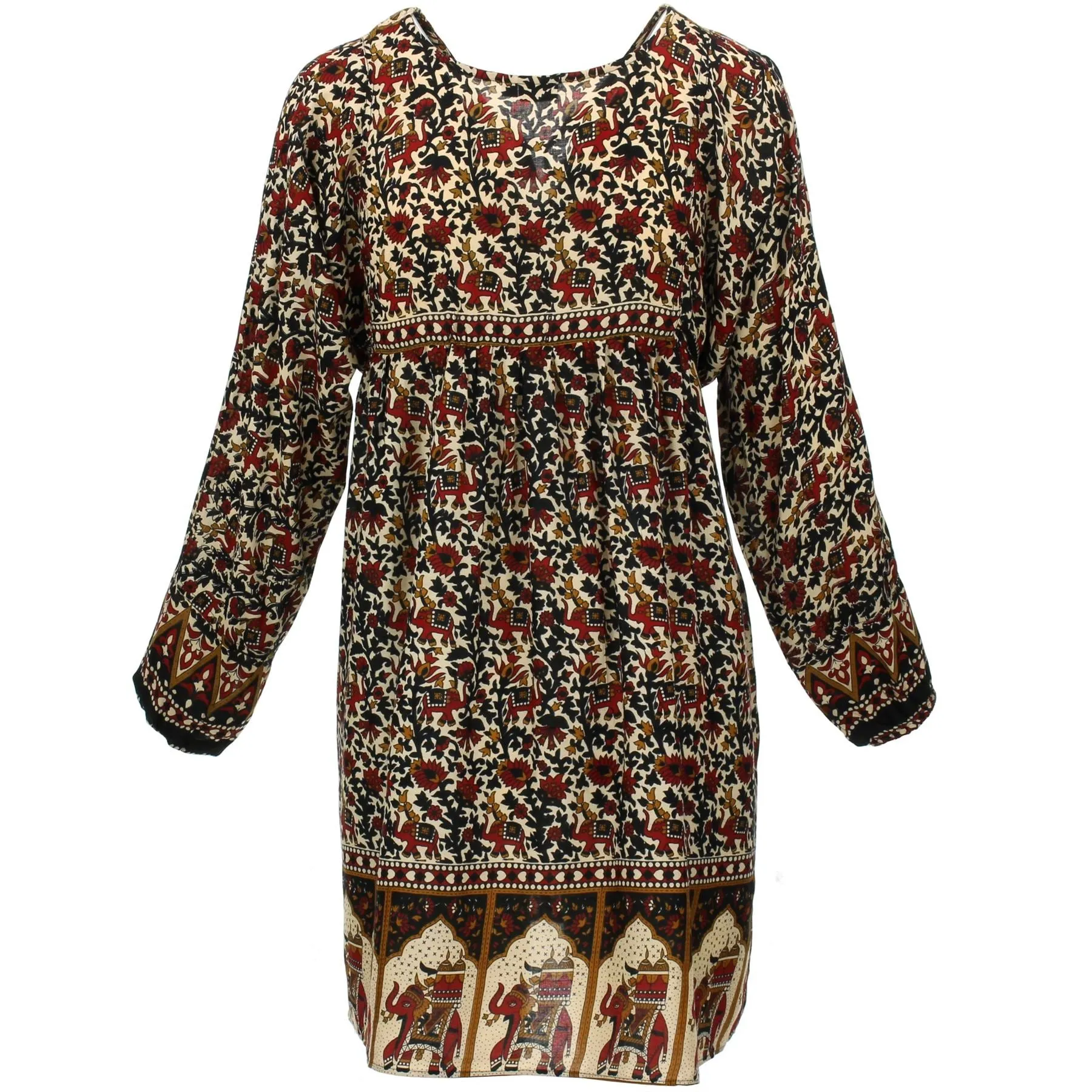 Indian Hippy Tunic - Brown