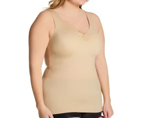 InstantFigure Shirred Tank Top Plus Size Shapewear WT40011C