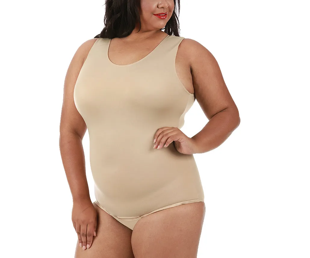 InstantFigure Tank Bodysuit Plus Size Shapewear WB4033C