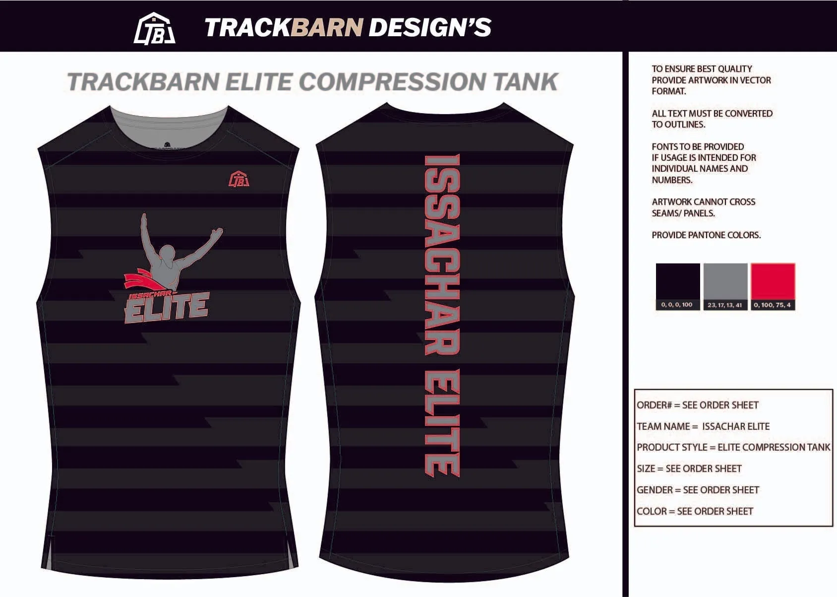 IssaChar-Elite- Youth Compression Tank