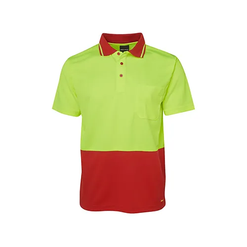 JBs Wear | Hi Vis Non Cuff Traditional Polo | 6HVNC