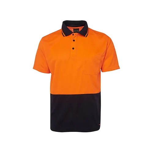 JBs Wear | Hi Vis Non Cuff Traditional Polo | 6HVNC