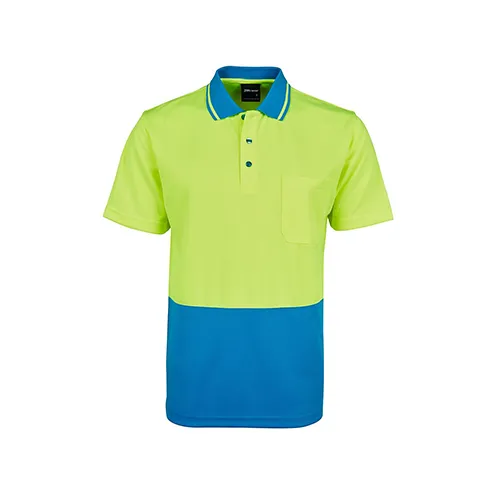 JBs Wear | Hi Vis Non Cuff Traditional Polo | 6HVNC