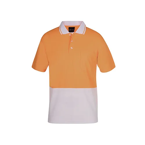 JBs Wear | Hi Vis Non Cuff Traditional Polo | 6HVNC