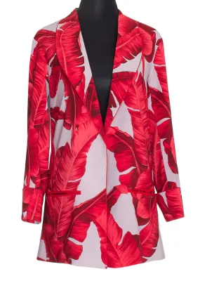 Jungle - Red / Grey Palm Blazer (Red)