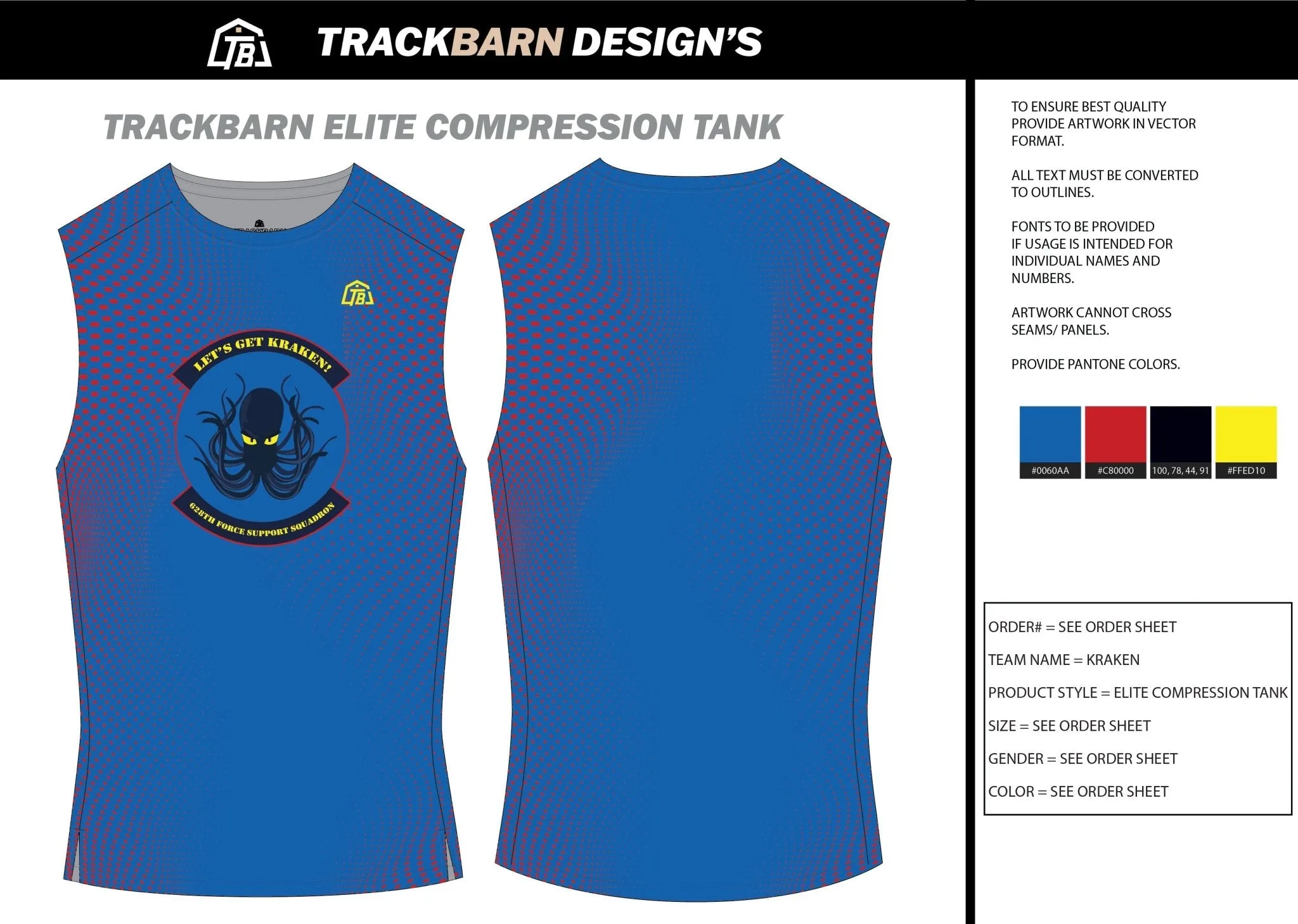 Kraken-- Youth Compression Tank