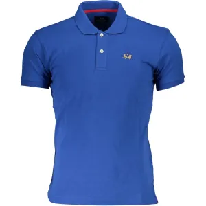 La Martina Slim Fit Embroidered Polo with Contrast Details