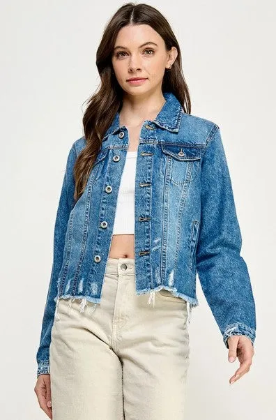 Ladies'  Cropcut Denim Jacket