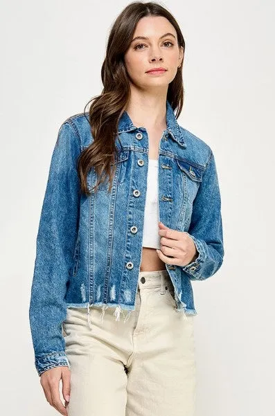 Ladies'  Cropcut Denim Jacket