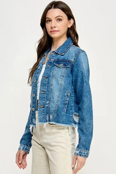 Ladies'  Cropcut Denim Jacket