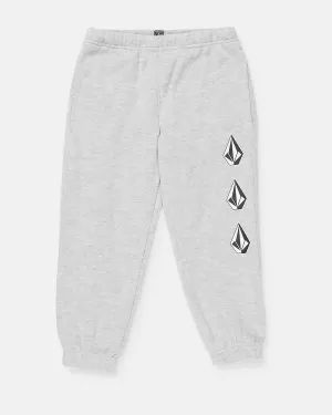 Little Boys Iconic Stone Fleece Pants - Grey Heather