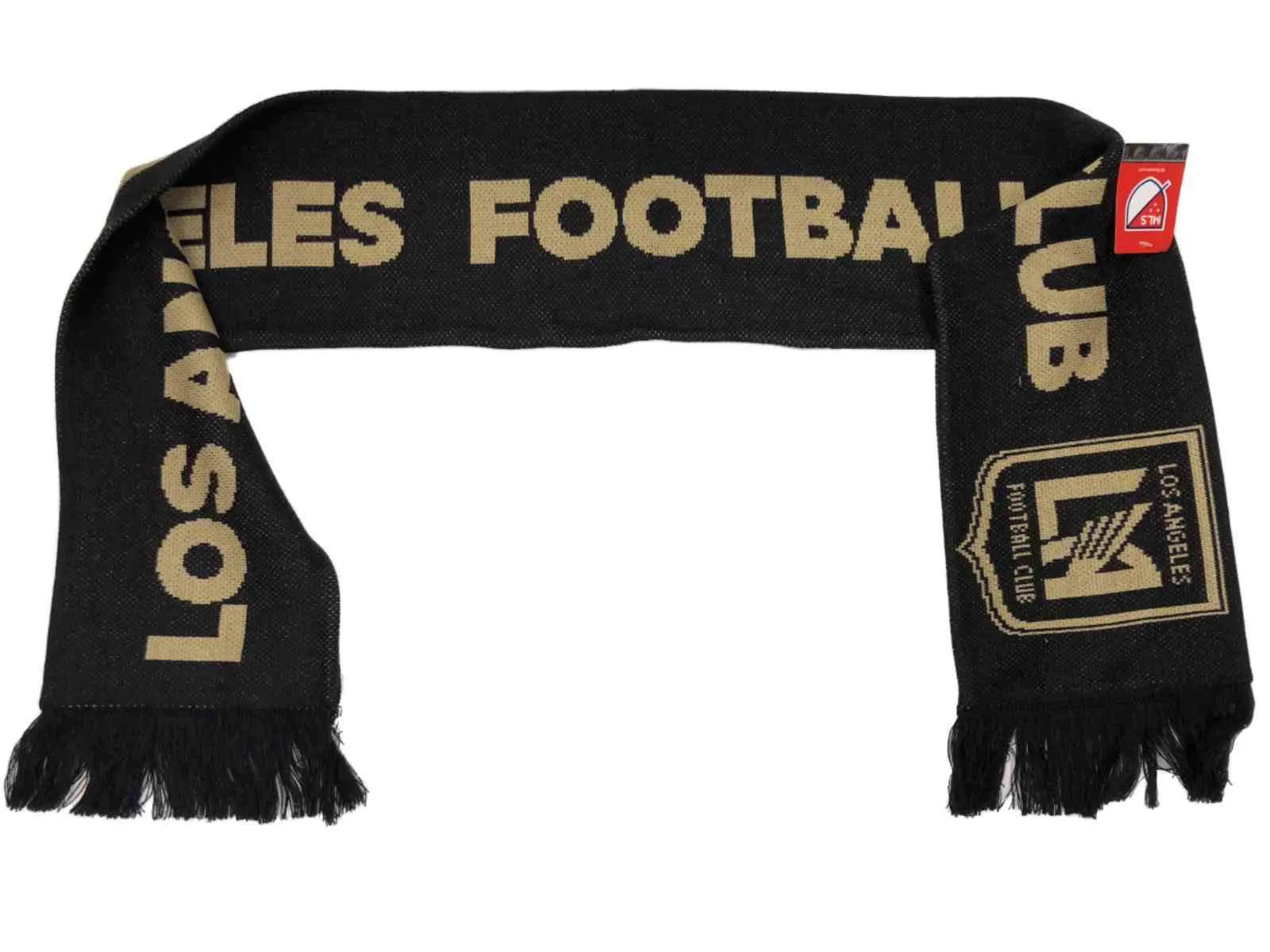 Los Angeles FC MLS Adidas Team Colors Acrylic Knit Scarf with Tassles