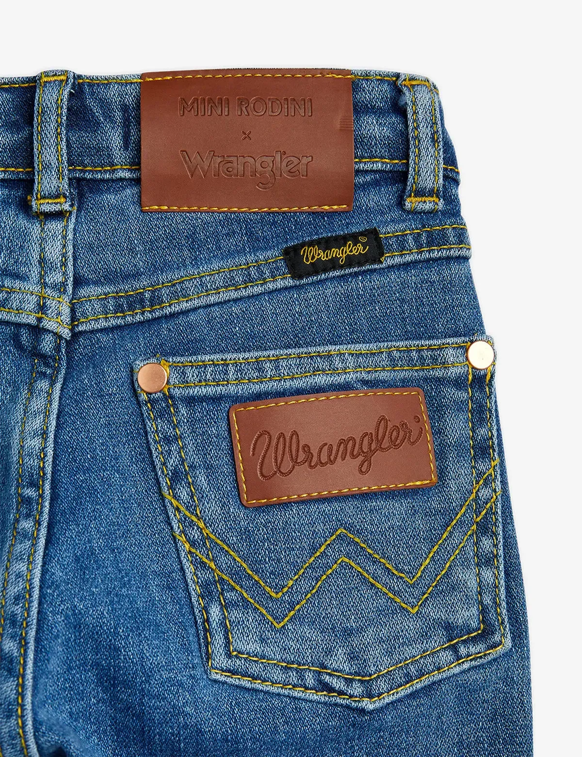 M. Rodini x Wrangler Peace Dove Denim Flared Jeans