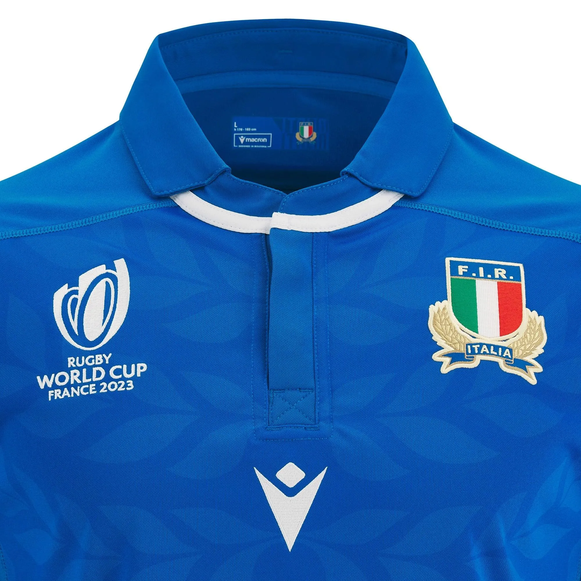 Macron Italy Mens Rugby World Cup 2023 Home Rugby Shirt