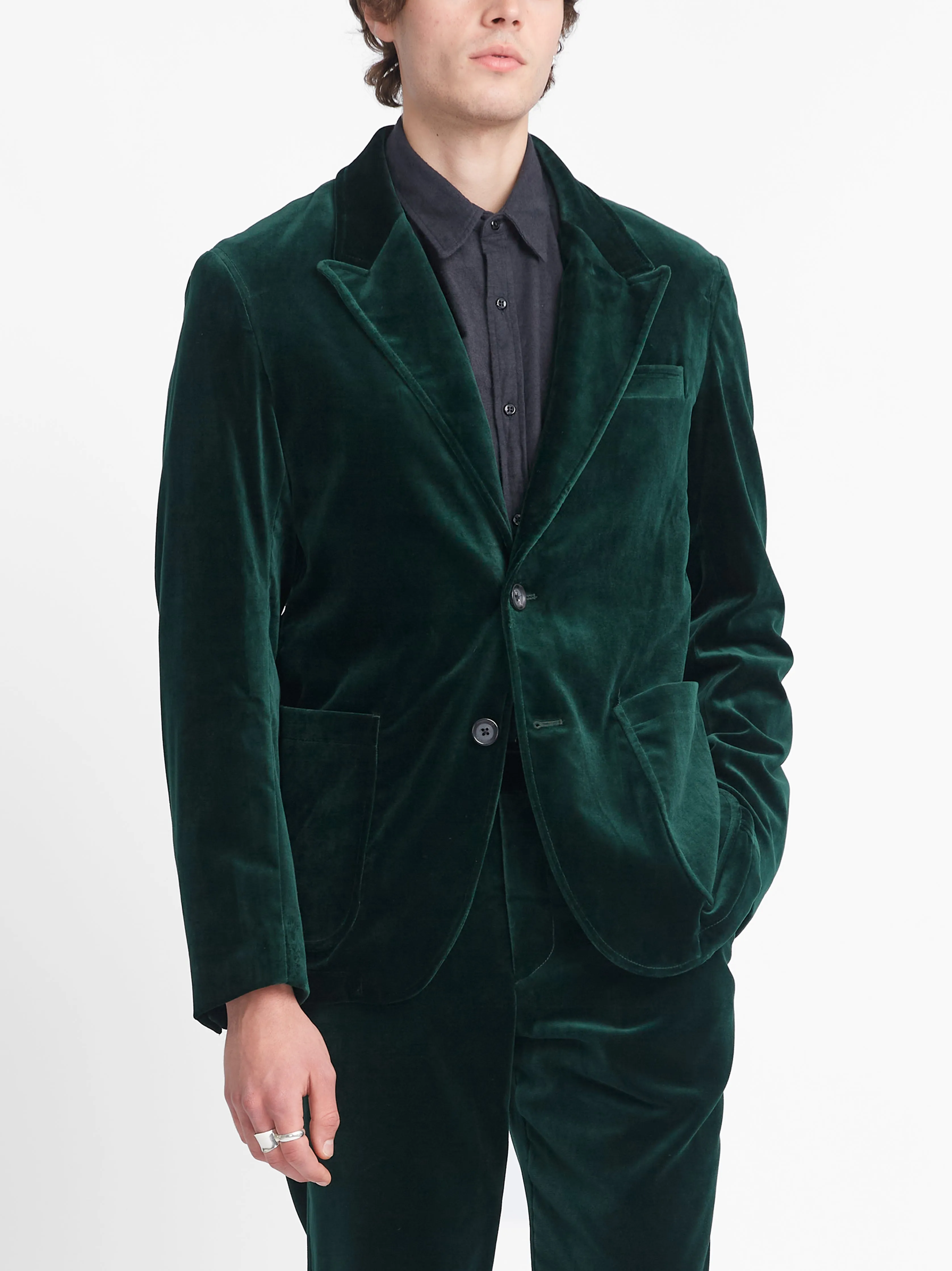 Mansfield Jacket Velvet Racing Green