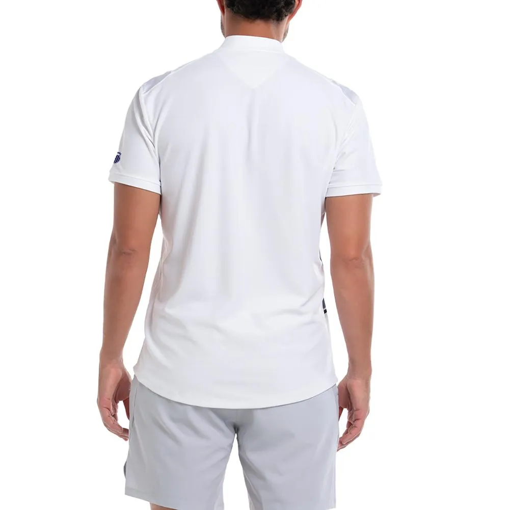 Men's Arise Short Sleeve Tennis Henley White