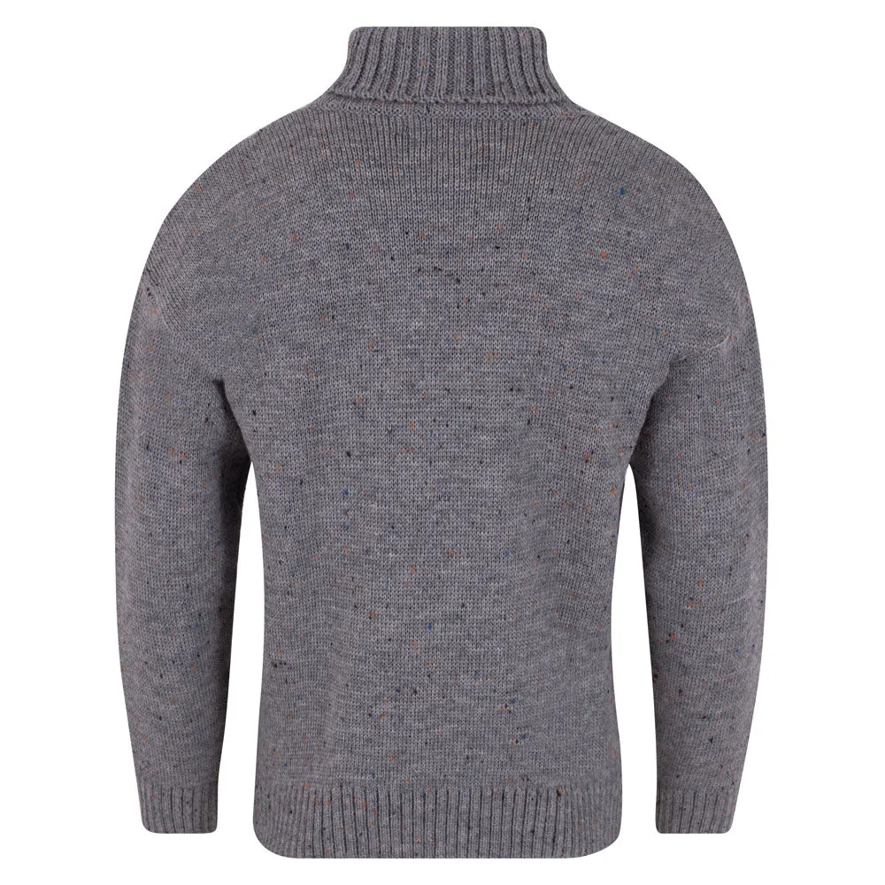 Mens British Wool Submariner Roll Neck Jumper