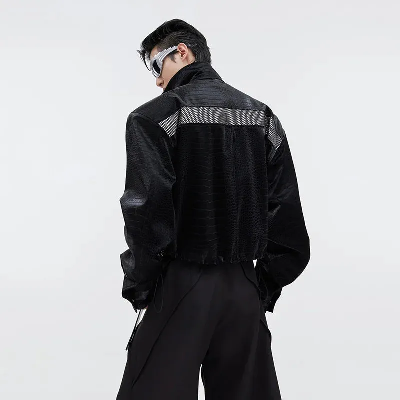 Men's Onyx Cropped Shoulder Pad Jacket