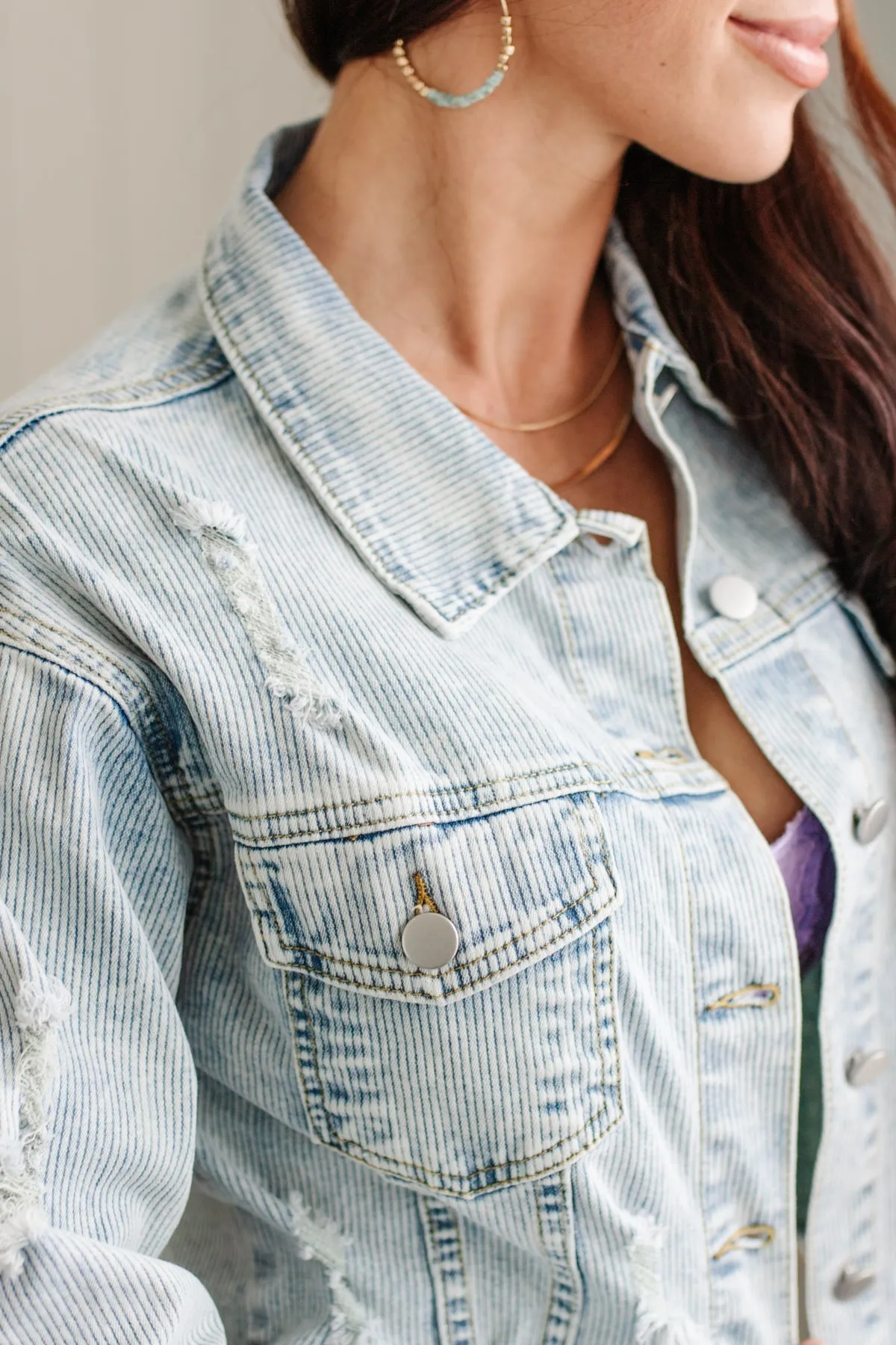 Miles Between Us Denim Jacket