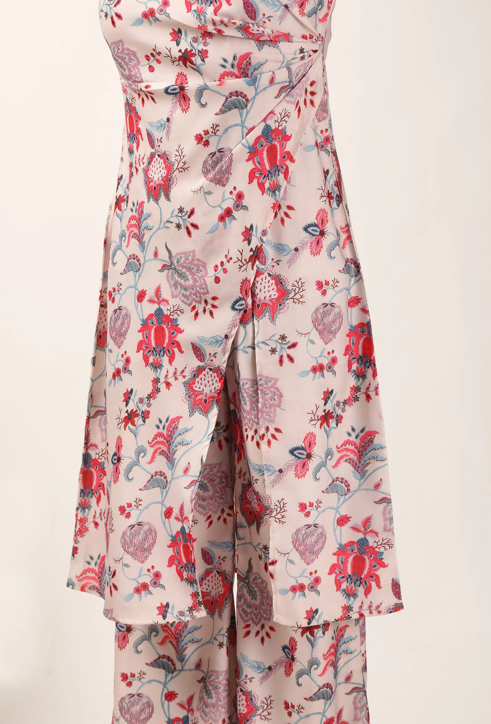 Nadia Floral Chintz Slit Tunic