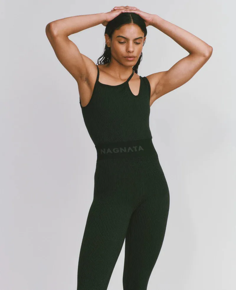 Nagnata Elliptic Tank - Black/Dark Charcoal