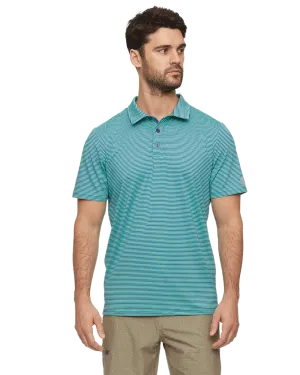 NAPLES STRIPED PERFORMANCE POLO