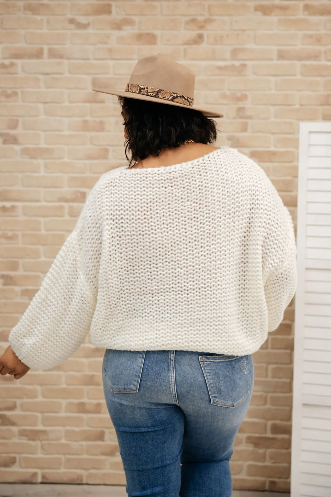 Natural Beauty Knit Sweater in Ivory