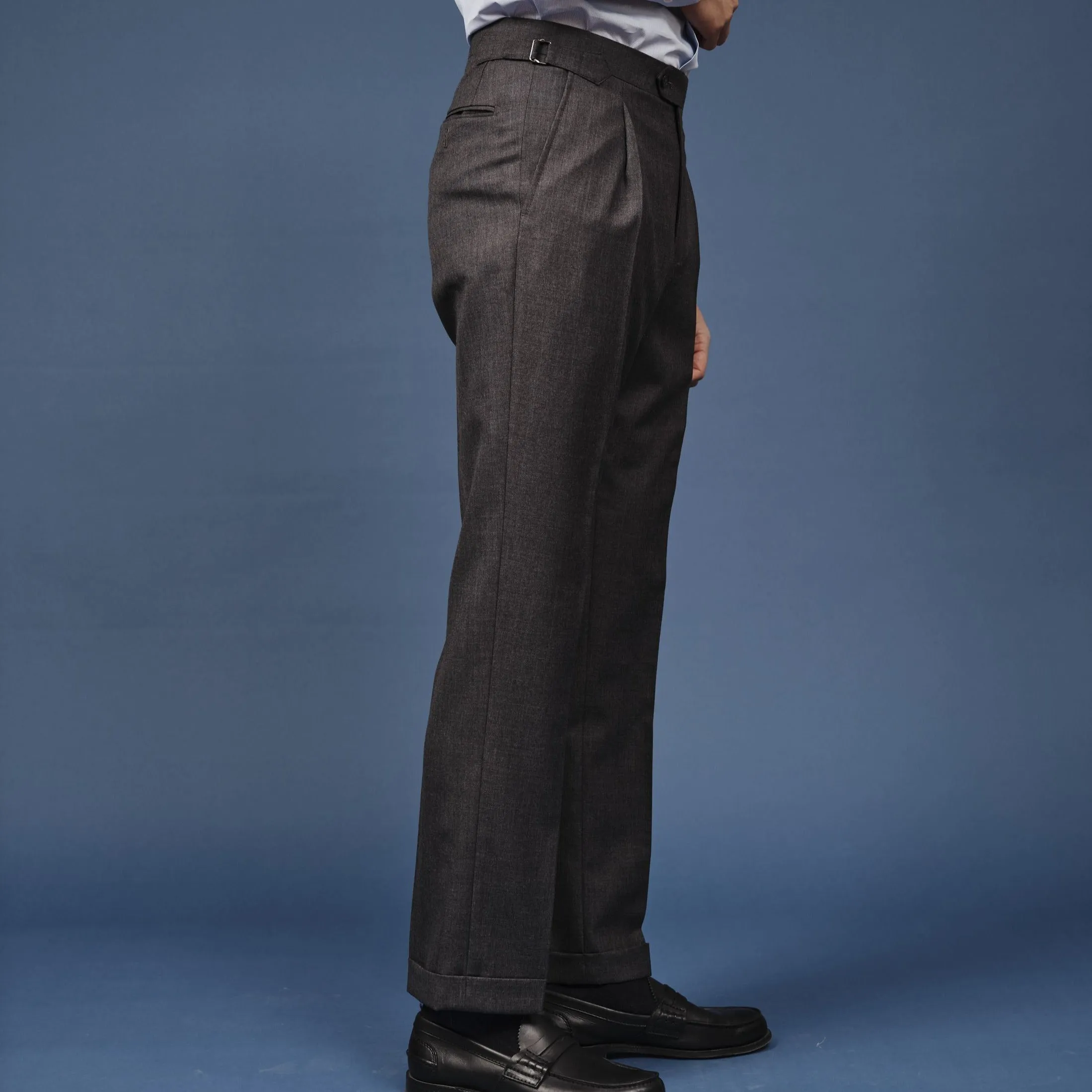 NEW FINE WORSTED WOOL TROUSERS - DUGDALE