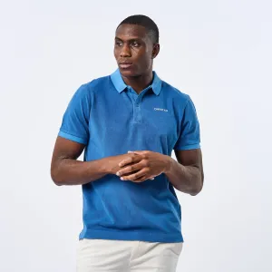 Omnitau Men's Cobham Organic Cotton Polo Shirt - Mid Blue