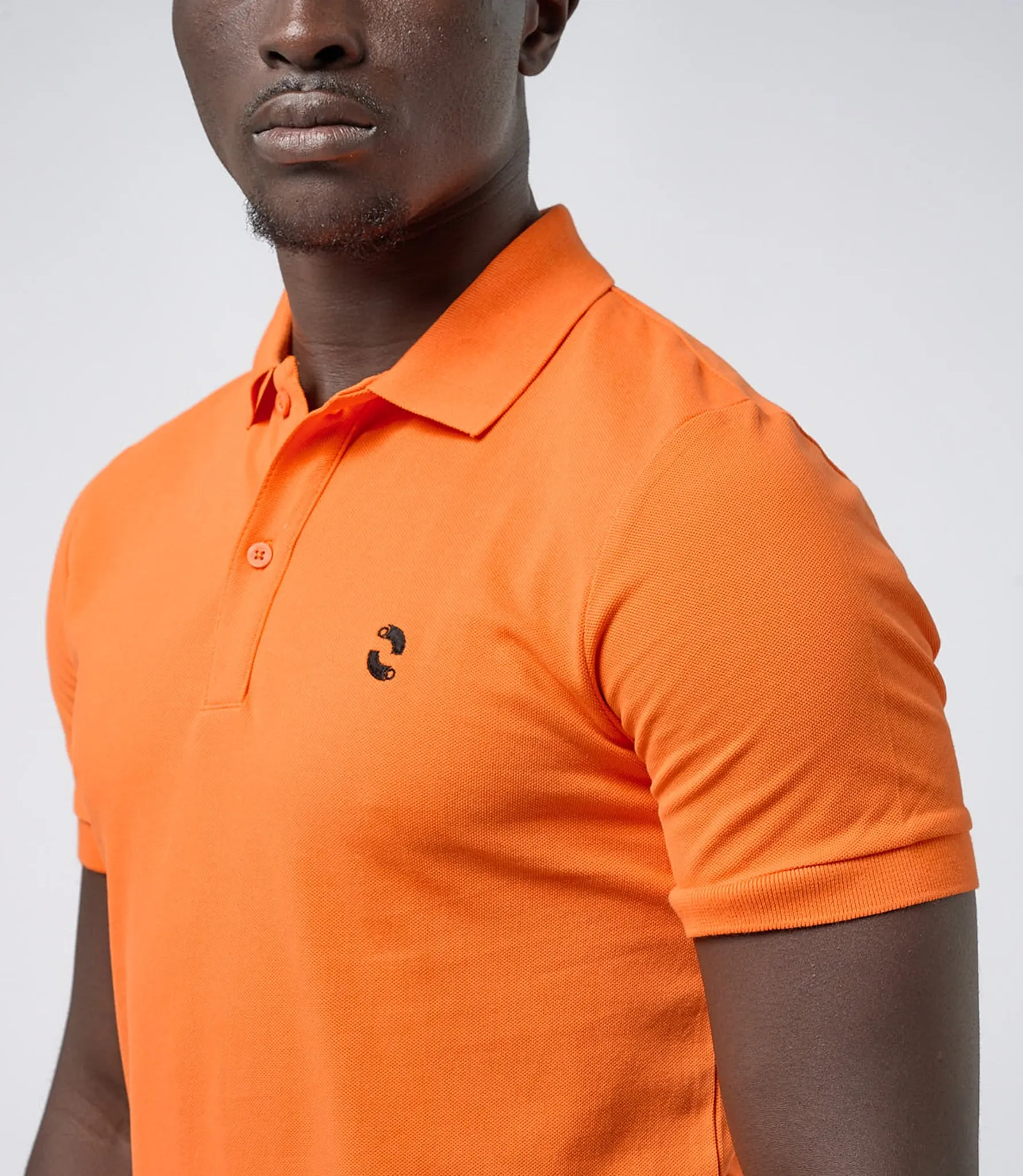 Omnitau Men's Drive Organic Cotton Avant Polo Shirt - Bright Orange