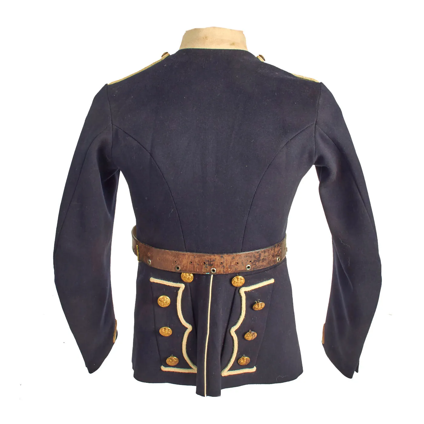 Original British WWI 1914 Dated Regimental Ceremonial No. 1 Dress Blue Uniform Set With Belt