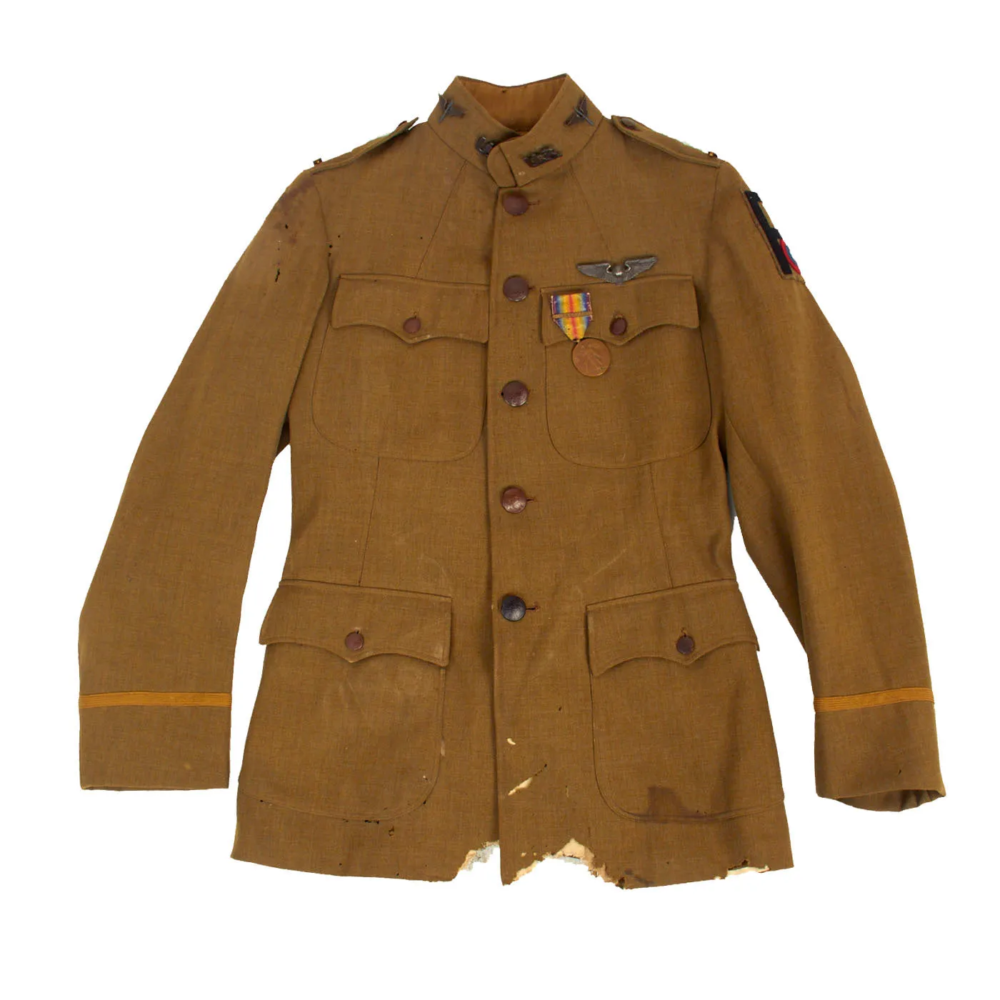 Original U.S. WWI US Army Air Service Named Observation Balloon Pilot Uniform Set - Lieutenant A. T. Wineow, First Army Air Service