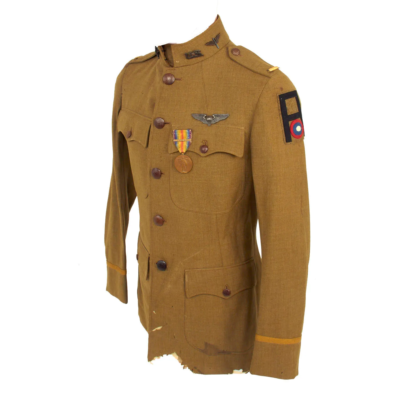 Original U.S. WWI US Army Air Service Named Observation Balloon Pilot Uniform Set - Lieutenant A. T. Wineow, First Army Air Service